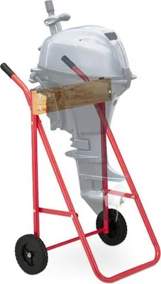 Immagine prodotto di Supporto per motore fuoribordo in acciaio e legno