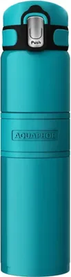 Produktbild von AQUAPHOR Thermo Trinkflasche aus Edelstahl 480ml - Edelstahl Trinkflasche TÜRKIS