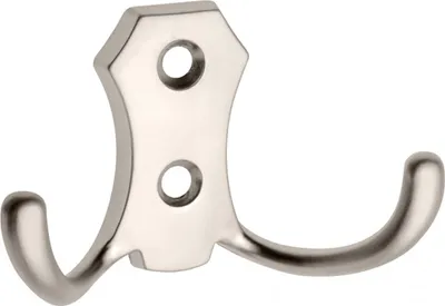 Produktbild von Klassischer Mantelhaken Handtuchhalter Kleiderhaken WP89 Garderobenhaken Wandhaken Edelstahl-Optik