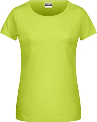 Produktbild von Ladies' Basic-T Damen T-Shirt in klassischer Form acid-yellow, Gr. XS