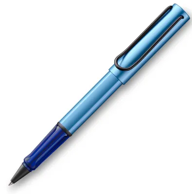 Produktbild von LAMY AL-star leichter Tintenroller 3E1 aus Aluminium in aquatic mit ergonomischem Griff und selbstfederndem Metallclip, inkl. Tintenrollermine M 63 M