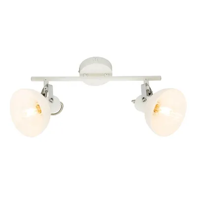 Produktbild von RGB LED Wand- Deckenlampe, Glas, weiß, Chrom, schwenkbar, L 35 cm