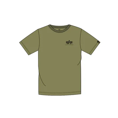 Produktbild von Alpha Industries Basic T Small Logo Herren Rundhals 188505 olive 2XL
