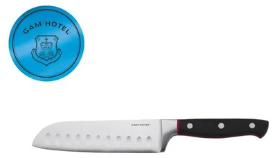 Santoku-Messer 25,5 cm, Edelstahl, ergonomischer Griff