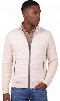 Produktbild von Bugatti Cardigan Baumwolle beige weite Passform
