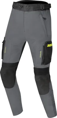 Produktbild von Bogotto Covelo wasserdichte Motorrad Textilhose, schwarz/grau/fluo-gelb, XL