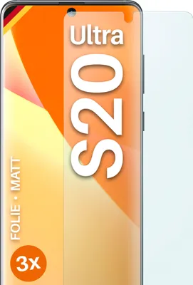 Produktbild von moex® 3x Schutzfolie kompatibel mit Samsung Galaxy S20 Ultra - Displayschutzfolie Anti Reflex Folie, Matt