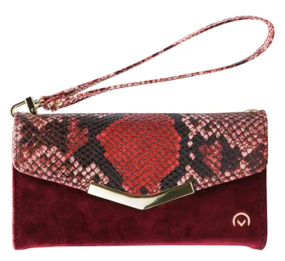 Image de Mobilize Gelly Velvet  Étui pour Samsung Galaxy A31, pochette amovible 2-en-1 - Red Snake