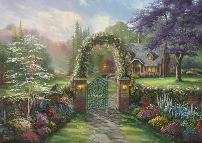 Image de SCHMIDT Puzzle Cottage avec colibris 1000 pièces