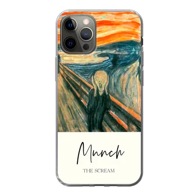 Produktbild von MuchoWow® Handyhülle Schutzhülle Hülle für iPhone 13 Pro Der Schrei - Edvard Munch - Alte Meister Silikon Softcase Handy Hülle - Handy-Tasche