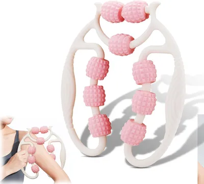 Immagine prodotto di Massaggiatore per massaggi profondi dei muscoli, con impugnatura ergonomica, maneggevole, adatto per gambe, braccia e addome