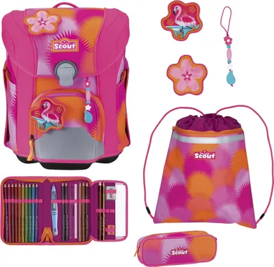 Immagine prodotto di Scout zaino della scuola Basic Micro Set 4 -pezzi Florida Sunset rosa