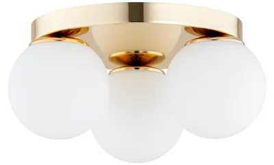 Produktbild von Deckenlampe E27 30 cm breit 3-flammig Kugel Schirm Modern