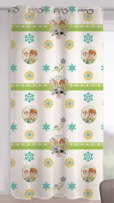 Produktbild von Eiskönigin-Voile-Fenstervorhang für Kinderzimmer
