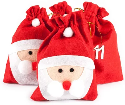 Produktbild von Adventskalender zum Befüllen – Aus Stoff, zum Aufhängen – Weihnachtskalender
