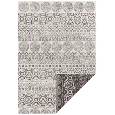 Zdjęcie produktu dla Czarny dywan dwustronny, płaskotkany 120x170cm
