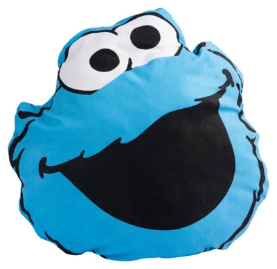 Produktbild von Sesamstraße Kissen - Krümelmonster Plüsch Dekokissen Blau 35 x 35 cm
