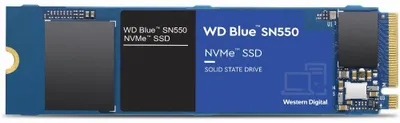 Zdjęcie produktu dla Western Digital WD Blue SN550 NVMe, 250 GB, M.2, 2400 MB/s, 8 Gbit/s