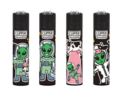Produktbild von Clipper Feuerzeuge 4er Set Space #3