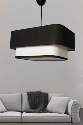 Immagine prodotto di Opviq, Varianza- Varianza FLH, nero, bianco, lampadario, 35 x 20 cm, corpo in metallo