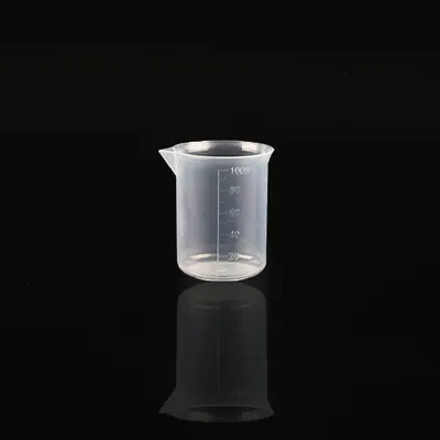Messbecher-Set, 100 ml, PP-Kunststoff, graduiert, niedrige Form