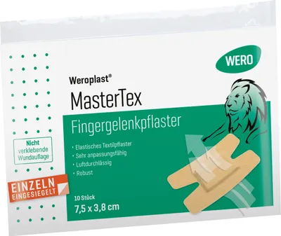 Produktbild von Weroplast MasterTex Fingergelenkpflaster 7,5 x 3,8 cm, 10 Stk/Pkg