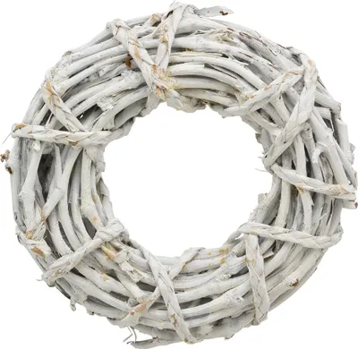 Produktbild von Türkränze Rattan weiß gewickelt 4 Größen
