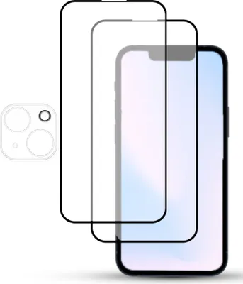 Zdjęcie produktu dla 2-częściowa osłona ekranu IPHONE 15 PLUS i 1-częściowa osłona obiektywu ze szkła hartowanego 9H