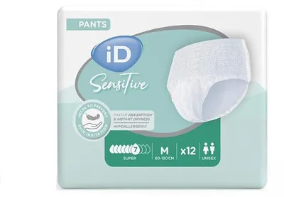 Image de iD Sensitive Pants Super Medium - 1 paquet de 12 protections