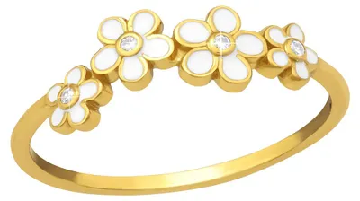 Produktbild von Goldener Ring Gänseblümchen 54 (17.2 mm Ø)