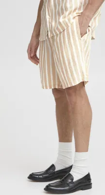 Produktbild von Solid! SDFried Herren Shorts aus Leinenmix kurze Hose mit Eingrifftaschen Kordelzug Regular fit
