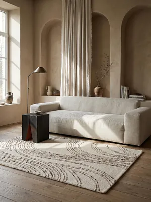 Teppich Natur-Braun rechteckig im modernen Wohnzimmer_#sku_BARK503119375808-BARK503119375809-BARK503119375810-BARK503119375811#