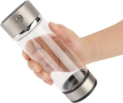 Obrázok produktu pre Prenosný vodíkový geonionizátor v sklenenej fľaši s USB nabíjaním – čistič vody bohatý na vodík – vodíkový geonionizátor pre zdravie a pohodu