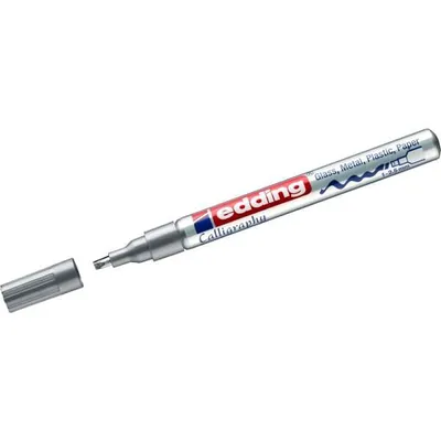 Produktbild von Edding 4-753054, Silber, Konische Spitze, Silber, Aluminium, Medium, 1 mm
