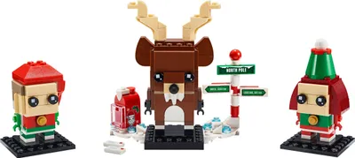Produktbild von LEGO BrickHeadz Rentier und Elfen - 40353, Bausatz, 10 Jahr(e), 281 Stück(e)
