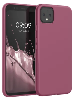 Produktbild von kwmobile Handyhülle für Google Pixel 4 Hülle - TPU Case - Kabelloses Laden - Schutzhülle Cover in Dark Rose
