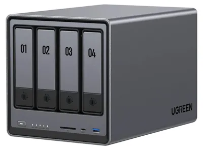 Produktbild von Ugreen NASync DXP4800 NAS Compact N100 8 GB DDR5 0 TB UGOS Pro Schwarz