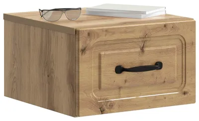 Image de vidaXL Table de chevet murale en chêne Artisan 34,5 x 33 x 20 cm