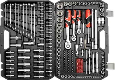 Produktbild von Yato YT-38841, Steckschlüssel-Satz, 1/2", Metrisch/imperial, 216 Kopf/Köpfe, 6.3,12.7 mm, 1/2,1/4,3/8"
