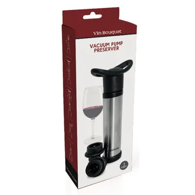 Image de Vin Bouquet FIC 003 - Pompe à vide pour la conservation des vins avec deux bouchons