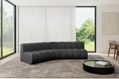 Produktbild von ALTDECOR Modulares Sofa Ecksofa in L-Form - Montra-L1 - 290x174x70 cm Schwarz - Corner modular Sofa Eckcouch Couch Wohnlandschaft Cauchsofa Bodensofa Polstersofa