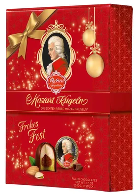 Produktbild von Reber Mozart Kugeln Weihnachten 12er