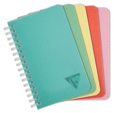 Produktbild von Clairefontaine Spiralheft LINICOLOR, 90 x 140 mm, farbig sortiert, 10 Stück