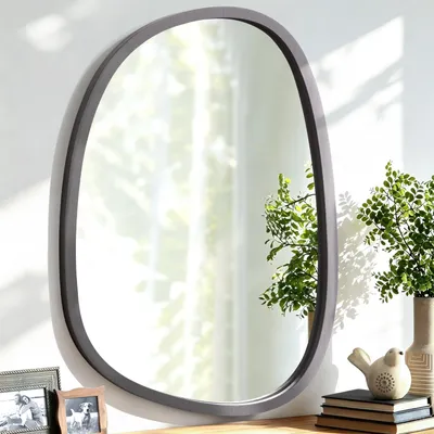 Imagen del producto de Espejo de pared asimétrico de madera