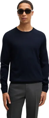 Produktbild von Boss Black Pullover Leno-P dunkelblau Rundhalsausschnitt