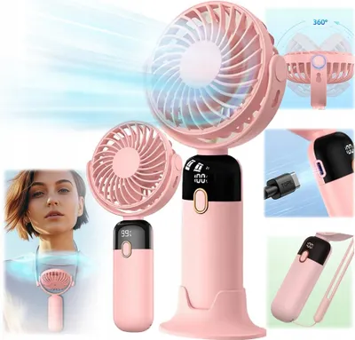 Immagine prodotto di Ventilatore USB Mini ventilatore da tavolo silenzioso TOPK K70 rosa