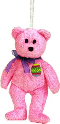 Produktbild von Ty - 3509 - Basket Beanies, Eggs, der Bär, Pink, mit Aufhänger, 14cm