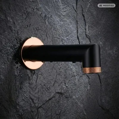 Produktbild von PaulGurkes Wanneneinlauf Auslauf Matt-Schwarz Rose-Gold