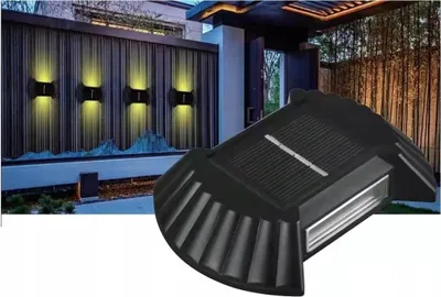 Imagen del producto de Lámpara solar para pared, uso exterior, jardín. Juego de 4 unidades