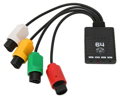 Imagen del producto de Adaptador para mandos inalámbricos que permite conectar hasta 4 mandos Bluetooth. Convertidor para consola N64, compatible con PS3, PS5 y 8BitDo